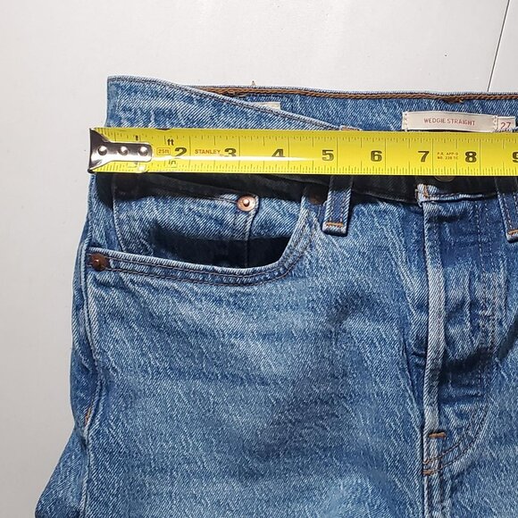 Levi's Premium Wedgie Straight Jeans size 27 - Picture 7 of 16